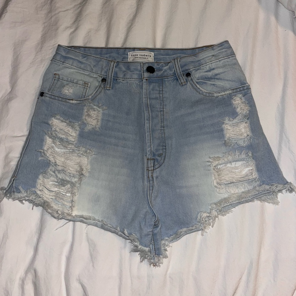 Hope Isabella Santa Rosa Beach Denim Shorts - Size Small